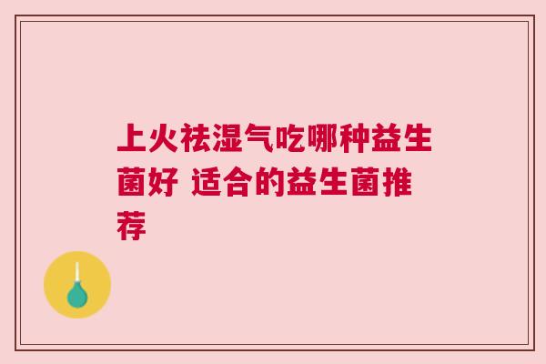 上火祛湿气吃哪种益生菌好 适合的益生菌推荐