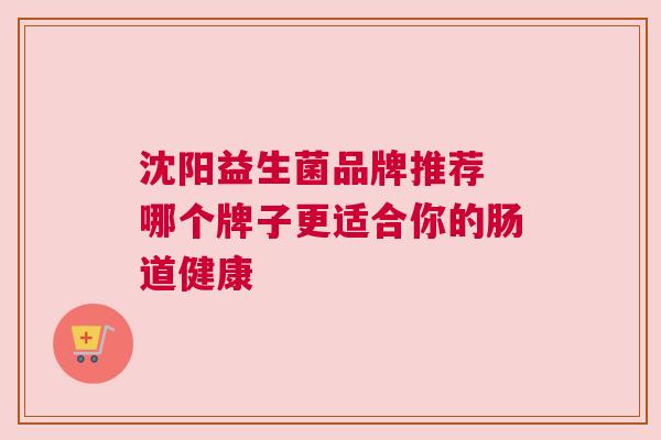 沈阳益生菌品牌推荐 哪个牌子更适合你的肠道健康