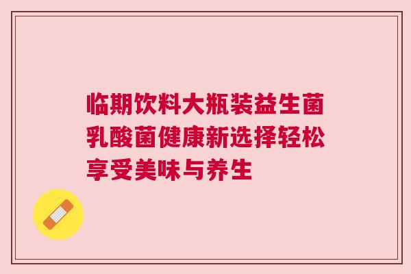临期饮料大瓶装益生菌乳酸菌健康新选择轻松享受美味与养生