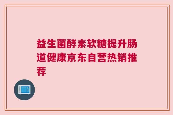 益生菌酵素软糖提升肠道健康京东自营热销推荐
