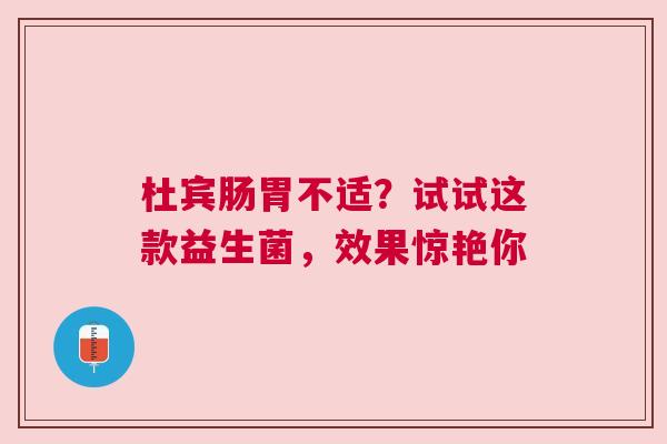 杜宾肠胃不适？试试这款益生菌，效果惊艳你
